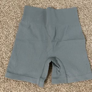 OQQ - workout biker shorts - blue